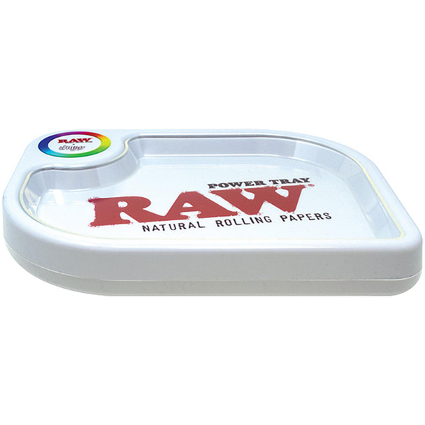  RAW Power Tray LED lighted rolling tray by Raw Brand side image.