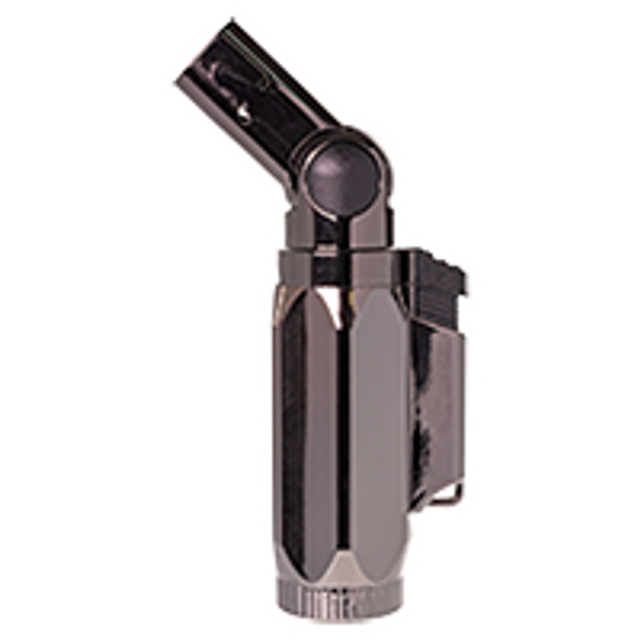 Gunmetal Gray Quad Torch Lighter.