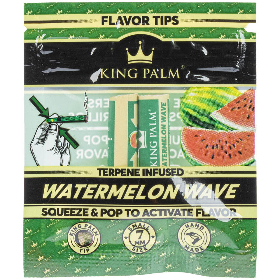 King Palm Watermelon Wave Flavored Filter Tip, 2Pack Waterbeds 'n' Stuff