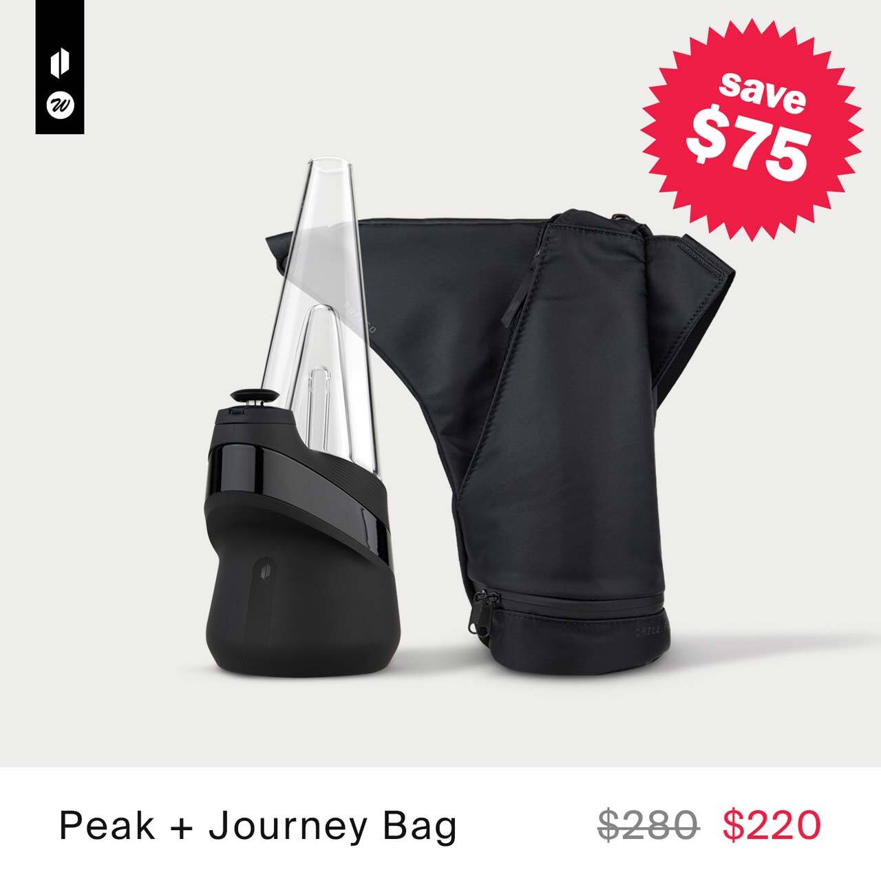 New Peak with Journey Bag discount.