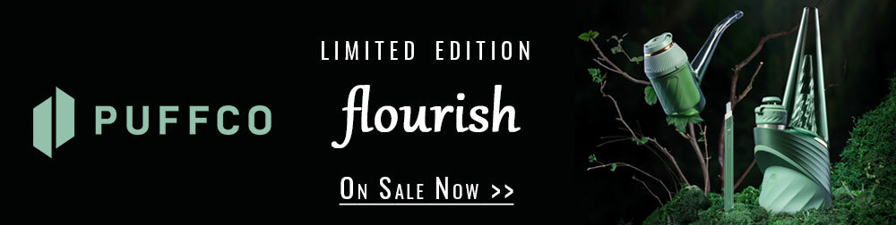 Puffco Flourish sale banner.