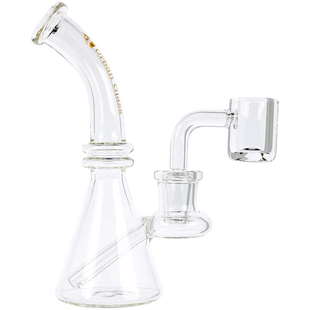 Glass Beaker with Quartz Nail Waterbeds 'n' Stuff