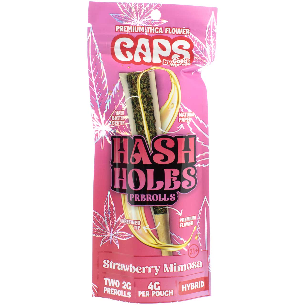 CAPS Hash Holes 4-Gram THCA Joints - Assorted Hybrid Strains, 2