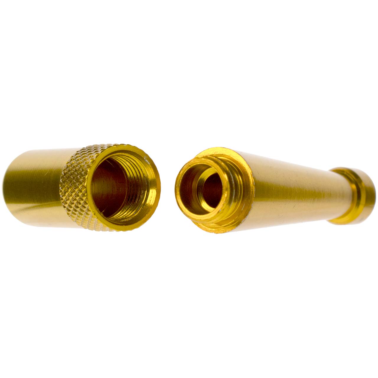 工芸品 Gold blue lumpy pipe Zeppelin Pipe, Small | Waterbeds 'n' Stuff
