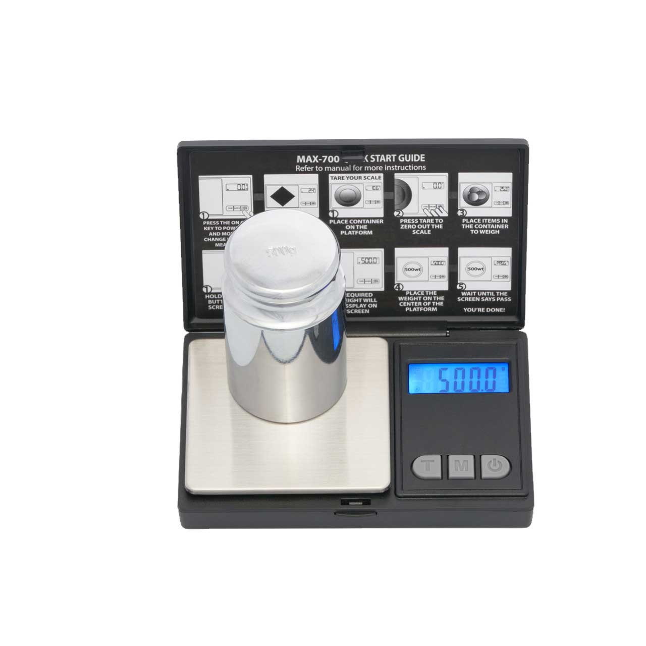 MAX Series 700 g Digital Pocket Scale, 700 x 0.1 g - Black
