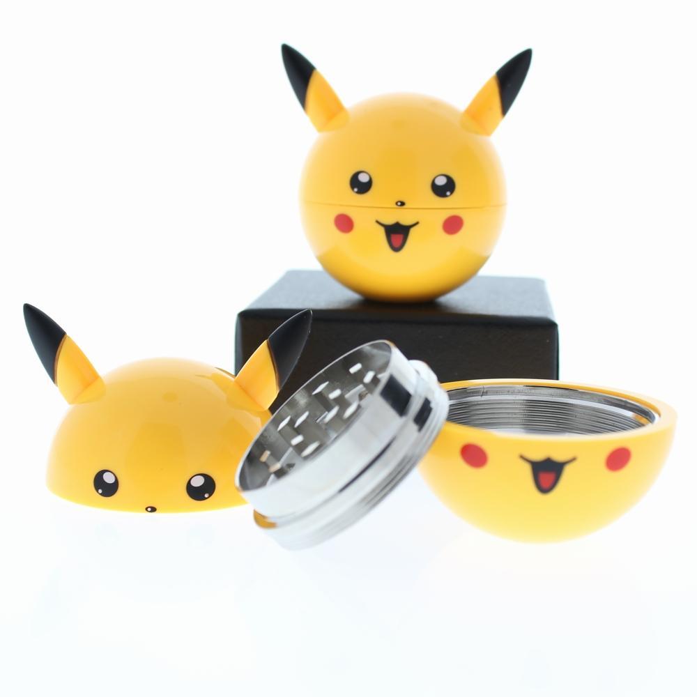 pokemon tobacco grinder Pokeball Metal 3 Pieces Herb Crusher 2x2" Catch em all with this sleek and compact unique kitchen gadget Poke Ball Herb Grinder 3pt