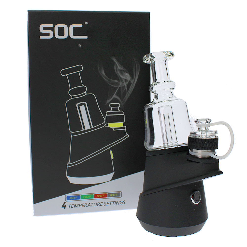 SOC Peak Electric Dab Rig 2.0, Black | Portable E-Rig