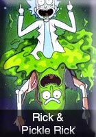 Rick & Pickle Rick Graphic Style Rick & Pickle Rick Graphic Style