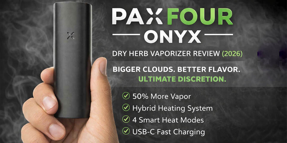 PAX FOUR Onyx Vaporizer Review (2026) – Best Portable Dry Herb Vape?
