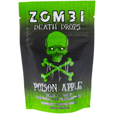 Zombi Death Drops Gummies D6 + THCP 1500mg - Great CBD Shop