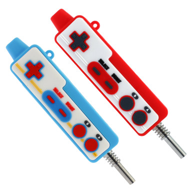 Retro Gamepad Silicone Nectar Collector | Controller-Style Dab Straw w ...