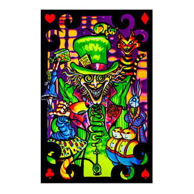 Mad Hatter Black Light Poster | Psychedelic Collection