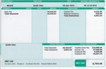 Sage Green Paper Payslips With Year To Date Deductions