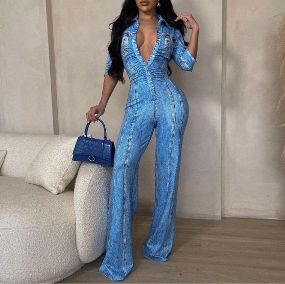 Denim Sexy Jumpsuit