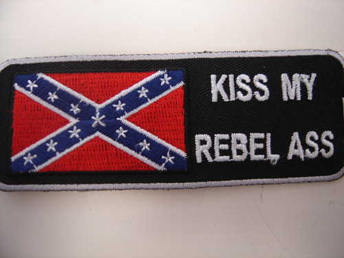 2x4 inch Kiss my rebel ass patch