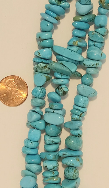 7-20mm Blue Turquoise Nuggets