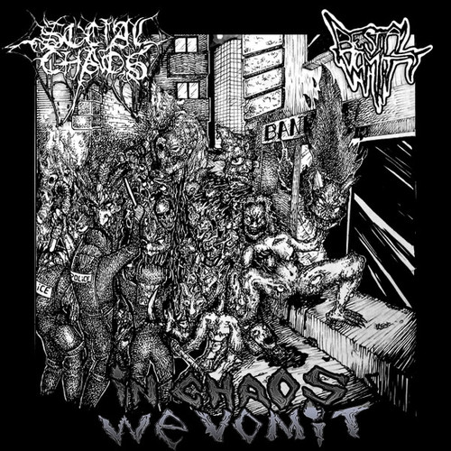 SOCIAL CHAOS / BESTIAL VOMIT - Split 10"