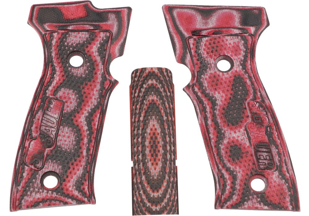 P320 AXG G10 Red Lava Grip Panels