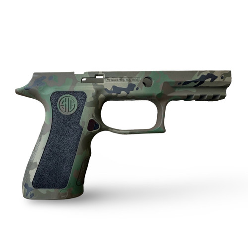 P320 X-COMPACT Custom Woodland Camo Grip Module