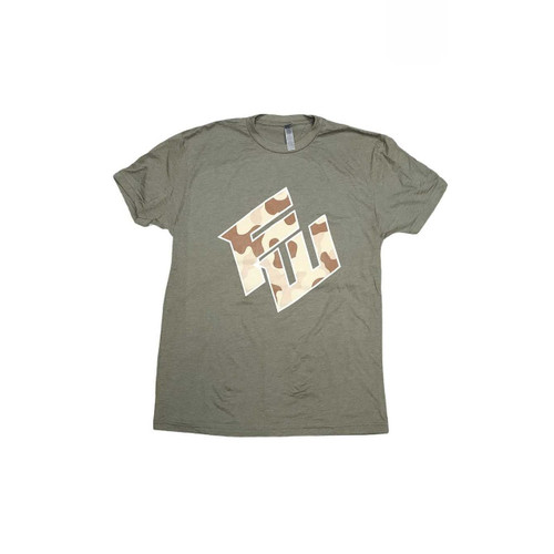 Desert FW Logo on OD Green T-shirt - Fdez Werx