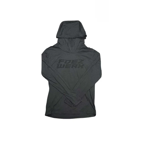 Stealth Fdez Werx Black Logo on Frost Black Hoodie - Fdez Werx