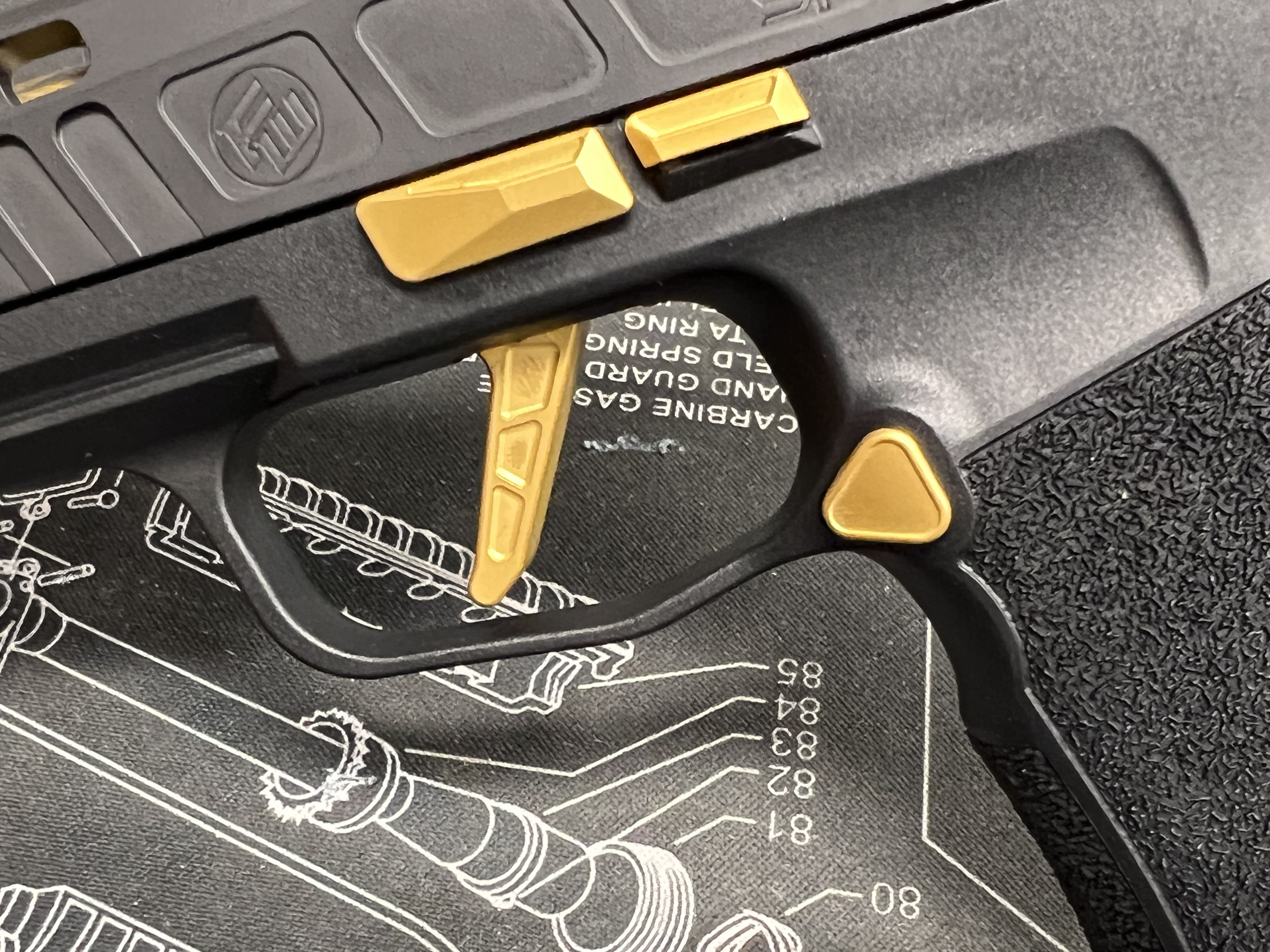 P365/P365XL Takedown Lever - GOLD PVD