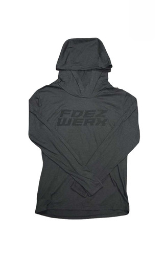 Stealth Fdez Werx Black Logo on Frost Black Hoodie