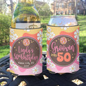 Personalized Birthday Standard Can Koozies® or Neoprene Coolies - Groovin in to 50