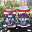Personalized Make Bachelor Parties Great Again Can Koozies® or Neoprene Coolies