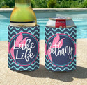 Personalized Mermaid Lake Life Vacation or Girls Weekend Can Coolie or Koozies® script