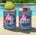 Personalized Mermaid Lake Life Vacation or Girls Weekend Can Coolie or Koozies® print