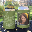 birthday photo koozies - A Tini Bit Older in Green