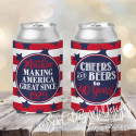 Personalized Birthday Can Coolie or Koozies® - Making America Great Since - Cheers and Beers