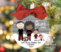 Family Christmas Ornament - Plaid PJs 2
