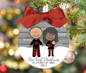 We're Expecting Custom Family Christmas Ornament 2