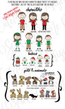 Camping Family Christmas Ornament Characters and Pets