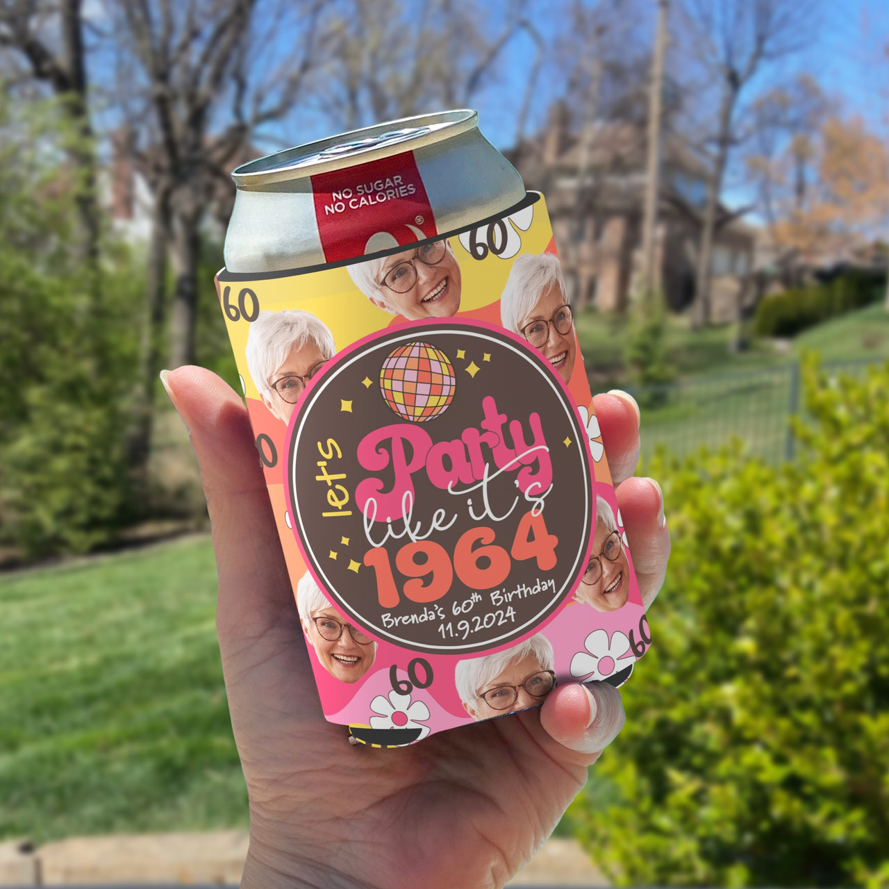 Personalized Let's Party Like it's (birthday) Year Photo Faces