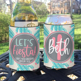 Personalized Desert Cactus Bachelorette Bash or Birthday Party Can Koozies® or Neoprene Coolies - Let's Fiesta