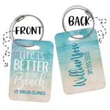 Personalized Luggage Bag Tag - Watercolor