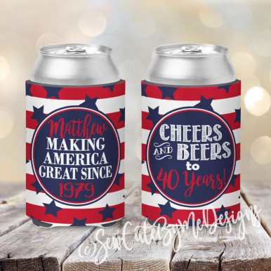 Personalized Up to Snow Good Can Koozies or Coolies