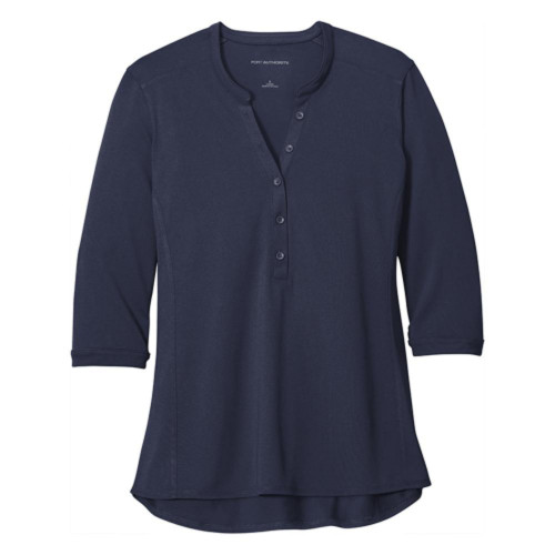 Embroidered Ladies UV Choice Pique Henley-COPS
