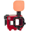 Flip Isotta GoPro Underwater Housing Single Red Flip with Filters for GoPro Hero 10, Hero 11, Hero 12 & Hero 13 Black 