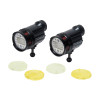  Backscatter Dual HF-1 Underwater Strobe Bundle with Flat Diffusers 
