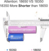 Bluewater Imren 3.7V 18350 800mAh Rechargeable Lithium Battery 
