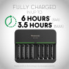 Panasonic Eneloop PRO AA Battery 8-Pack + Eight Position Quick Charger