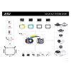  AOI GoPro, DJI, & Insta360 Universal Underwater Housing (White) 