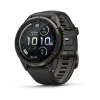 Fēnix® 9 Pro – inReach®, 43 mm Carbon Gray DLC Titanium with Black/Pebble Gray Silicone Band