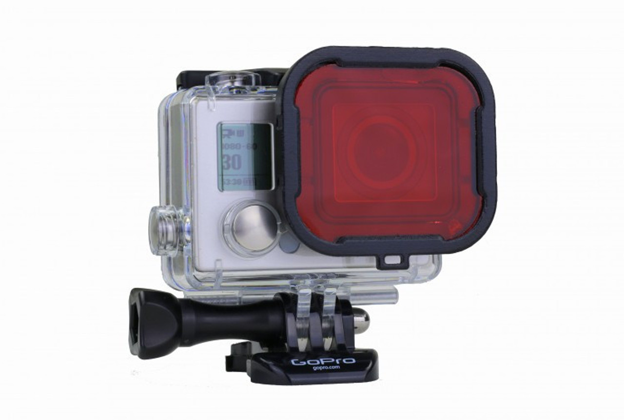Polar Pro Aqua Series Red Filter For GoPro Hero3+, Hero4 with Standard  Housing