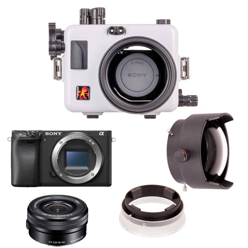 Ikelite Sony A6400 Camera, Housing, Lens, Port, Gear Package