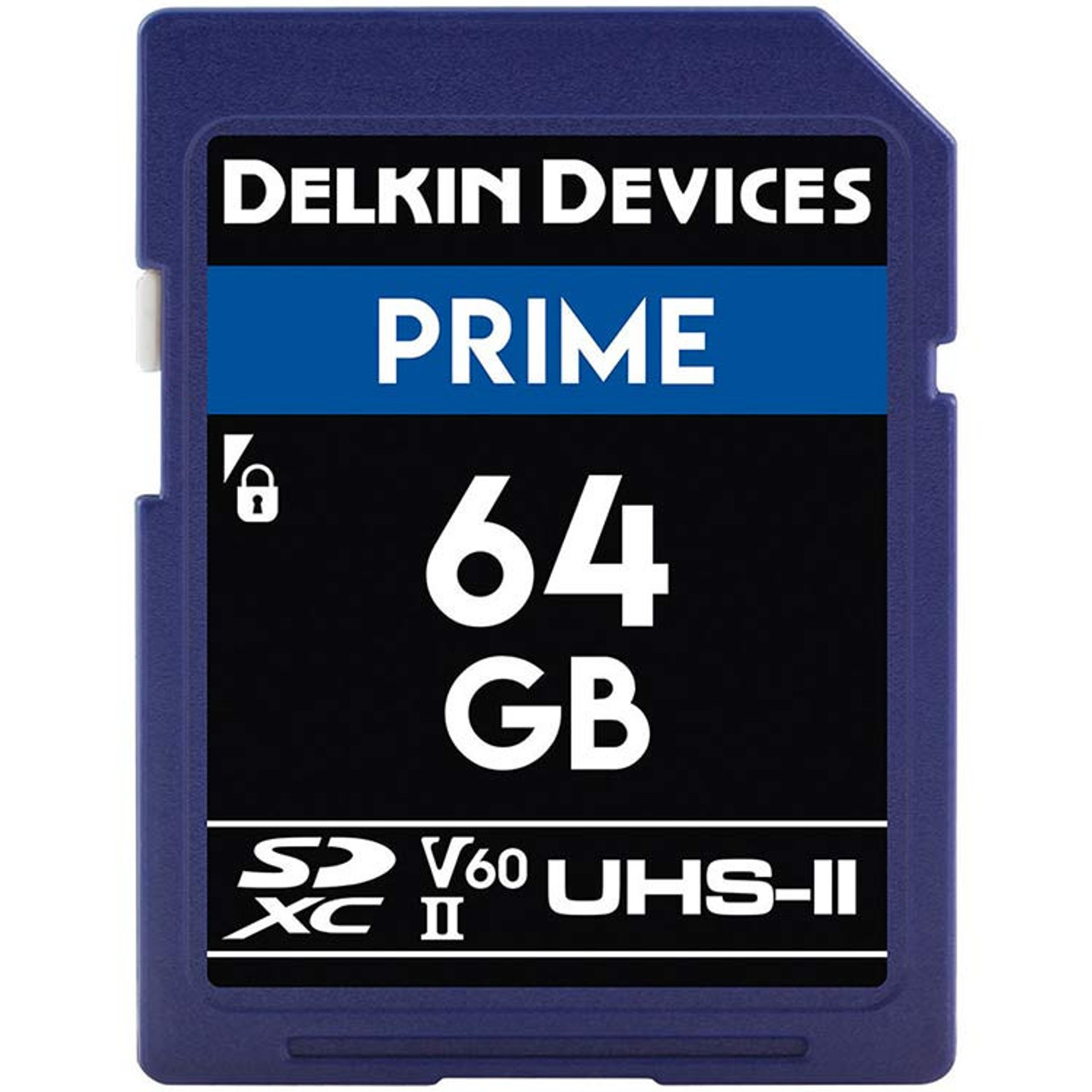 Delkin Carte SD Prime UHS-II (V60) S 64GB